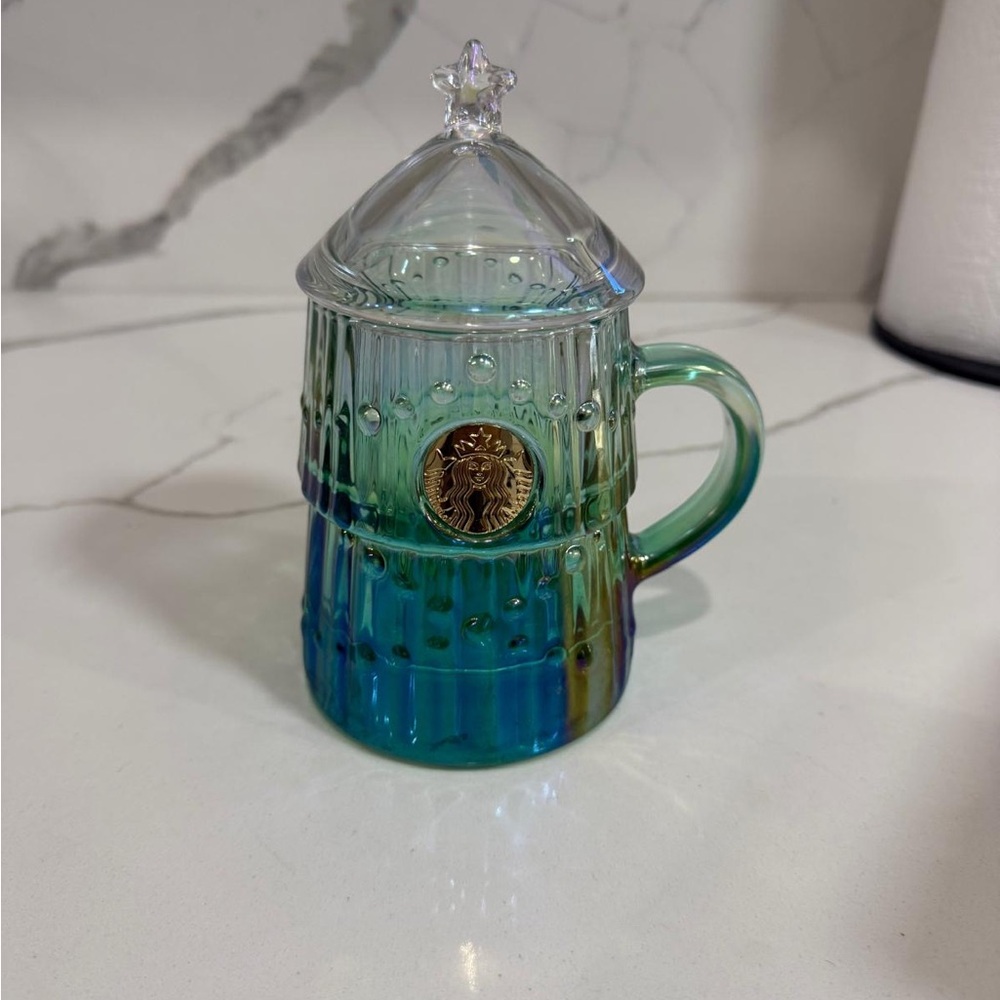 Starbucks Iridescent Glass Mug
